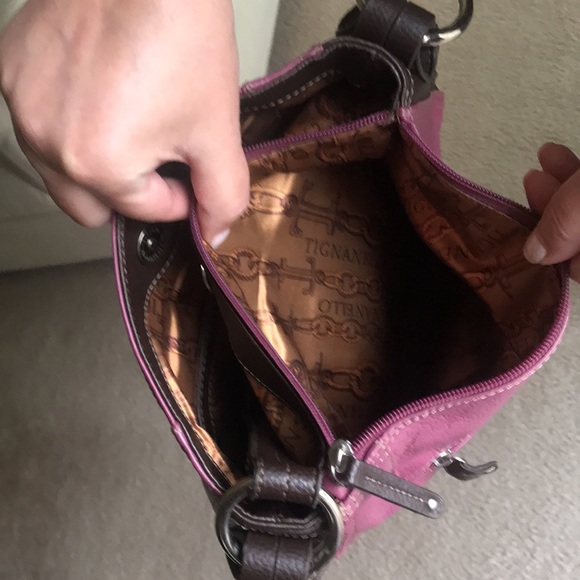 Tignanello Wine Handbag/shoulder/crossbody purse - Picture 10 of 13